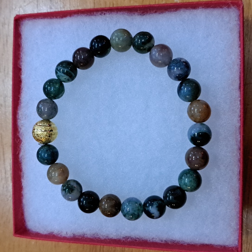 Indian Agate Stone Bracelet - Picture 2 of 8
